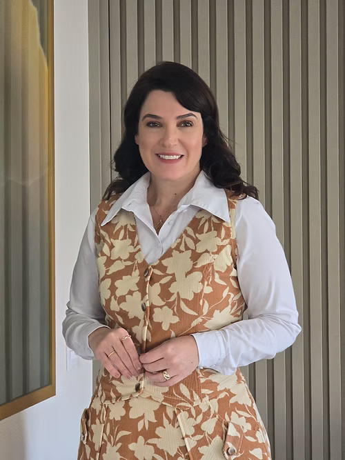 Conjunto Luísa Veludo Cotele Caramelo